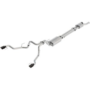 Ford F-150 Performance Exhaust - Dual Rear Exit - Ford Racing - Sport Cat-Back - Black - 2017 Ford F-150 Performance Exhaust - Dual Rear Exit - Ford Racing - Sport Cat-Back - Black - 2017
